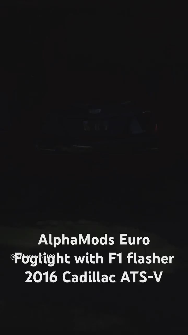 Euro Rear Foglight KIT 2013 - 2019 Cadillac ATS & 2014 - 2019 Cadillac CTS (RPO T79)